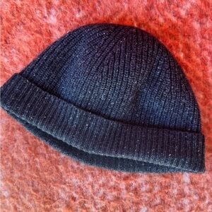 Ralph Lauren Charcoal Gray Cashmere Beanie